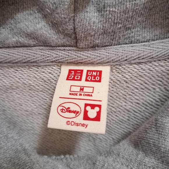 Uniqlo x Disney Minnie Mouse Sweatshirt Dress Women's Medium Hoodie Grey Tunic - Picture 11 of 12